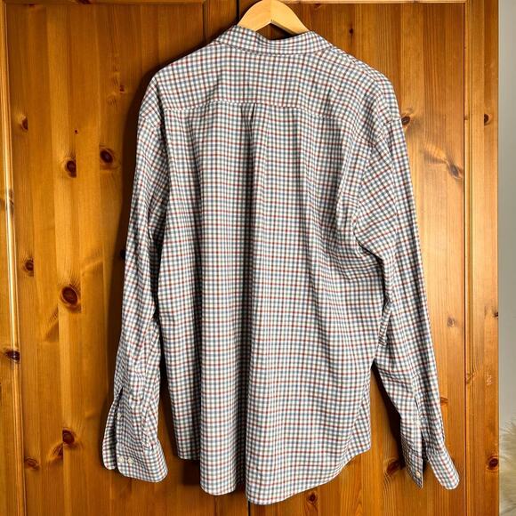 Johnnie-O Shelby Prep-Formance Button Up Shirt Check Plaid Mens XL Professional - Picture 6 of 9